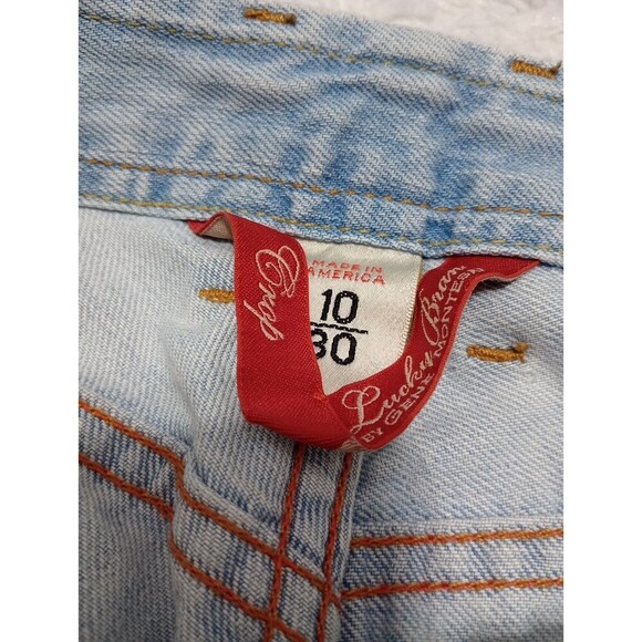 Lucky Brand by Gene Montesano Women's 10/30 Crop Blue Light Denim Jeans - Picture 8 of 15